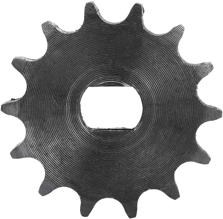 Qiilu 25H Sprocket Bike Sprocket and Chain 14 Tooth Sprocket Gear 428 Metal Chain Sprocket for Electric Scooter 12X17Mm