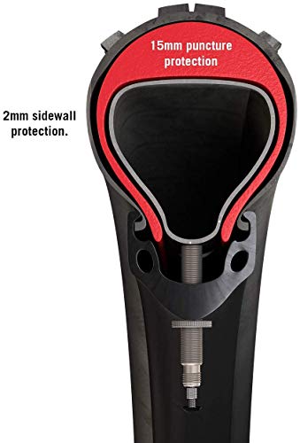 Tannus Armour Tire Inserts, 2 No Flat Bicycle Tire Inserts with 2 Tubes | Puncture Proof Bike Tube Protector, Stops Flats from Thorns and Pinching