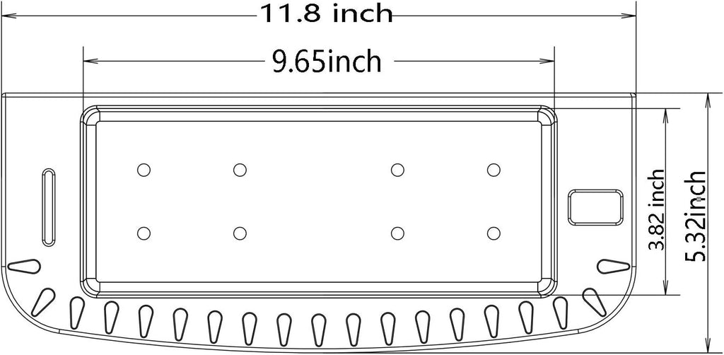 Brocraft Tool Holder for 90 Degree Boat Track System/Marine Caddy for Versatrack Track, Lund Sport Track,LOWE Track Sytem/Verstrack Boat Storage Box/Lund Boat 90 Degree Track Cockpit Organizer