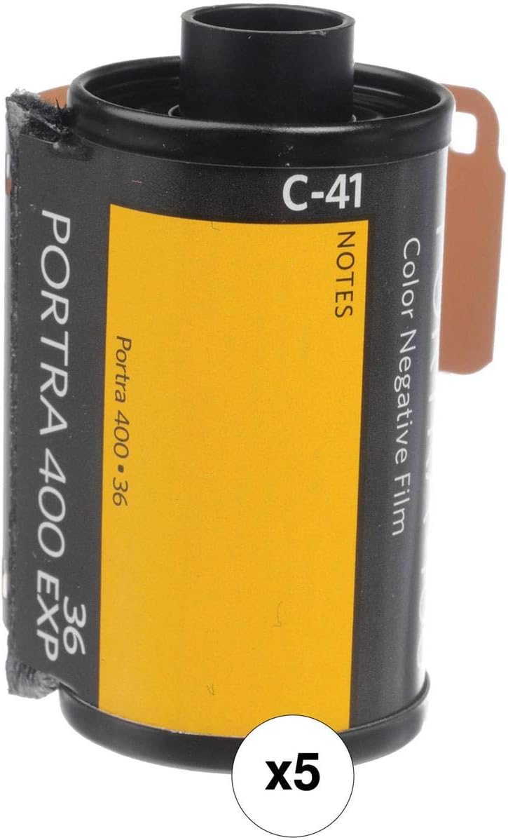 KODAK Portra 400 Professional ISO 400, 35mm, 36 Exposures, Color Negative Film (5 Roll per Pack )