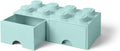 LEGO Aqua Light Blue Brick Drawer 8
