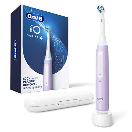 Oral-B iO Series 4 Electric Toothbrush with (1) Brush Head, Rechargeable (Lavender)