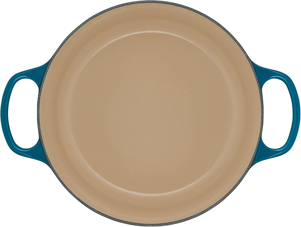 Le Creuset Enameled Cast Iron Signature Round Dutch Oven, 5.5 qt., Deep Teal