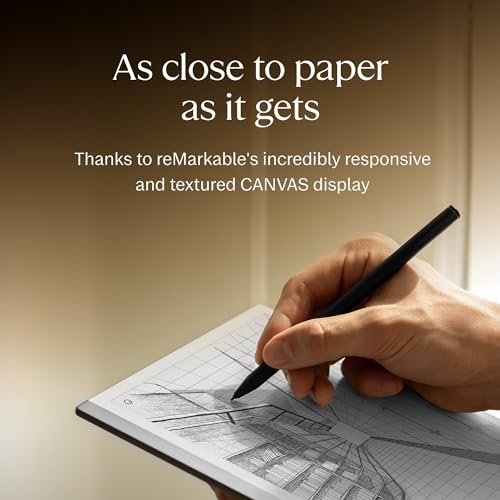 reMarkable 2 Bundle 2 Tablet (10.3” Digital Paper Display) – Includes Marker Plus, Marker Tips, USB-A to USB-C Cable, 1-Year Free Connect Trial
