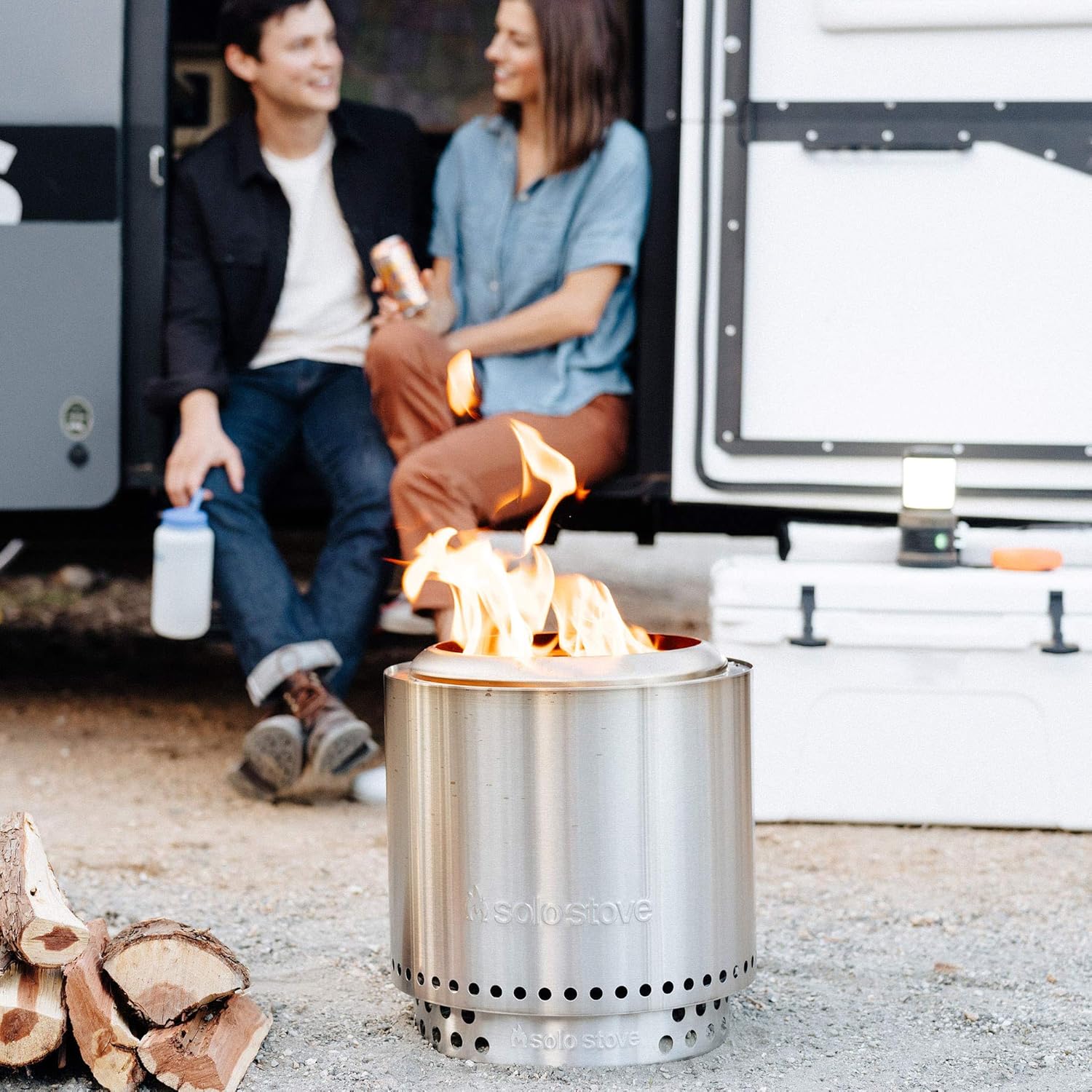 Solo Stove Ranger with Stand Portable Outdoor Fire Pit Stainless Steel Firepot for Wood Burning and Low Smoke Great Fire Pits for Outside | 15x12.5 Inch Outside Fire Pit