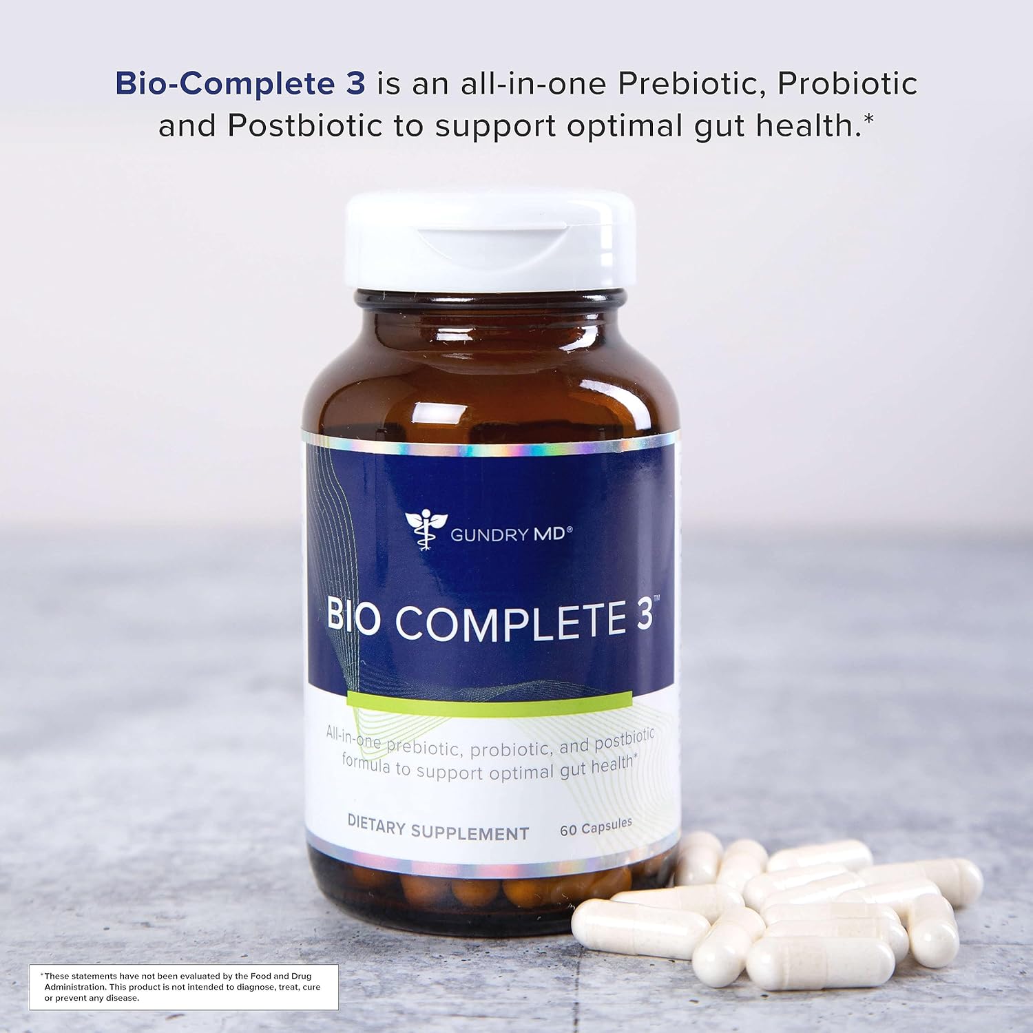Gundry MD Bio Complete 3 and Total Restore Bundle - Prebiotic, Probiotic, Postbiotic to Support Optimal Gut Health