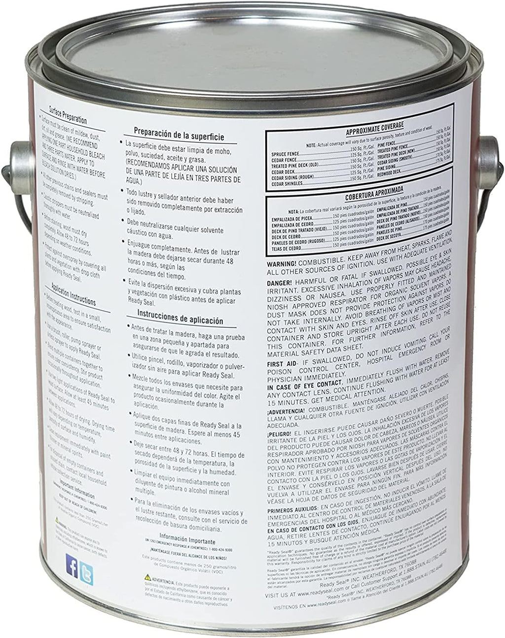 Ready Seal Exterior Stain and Sealer-1 gallon can (Natural Cedar 112)