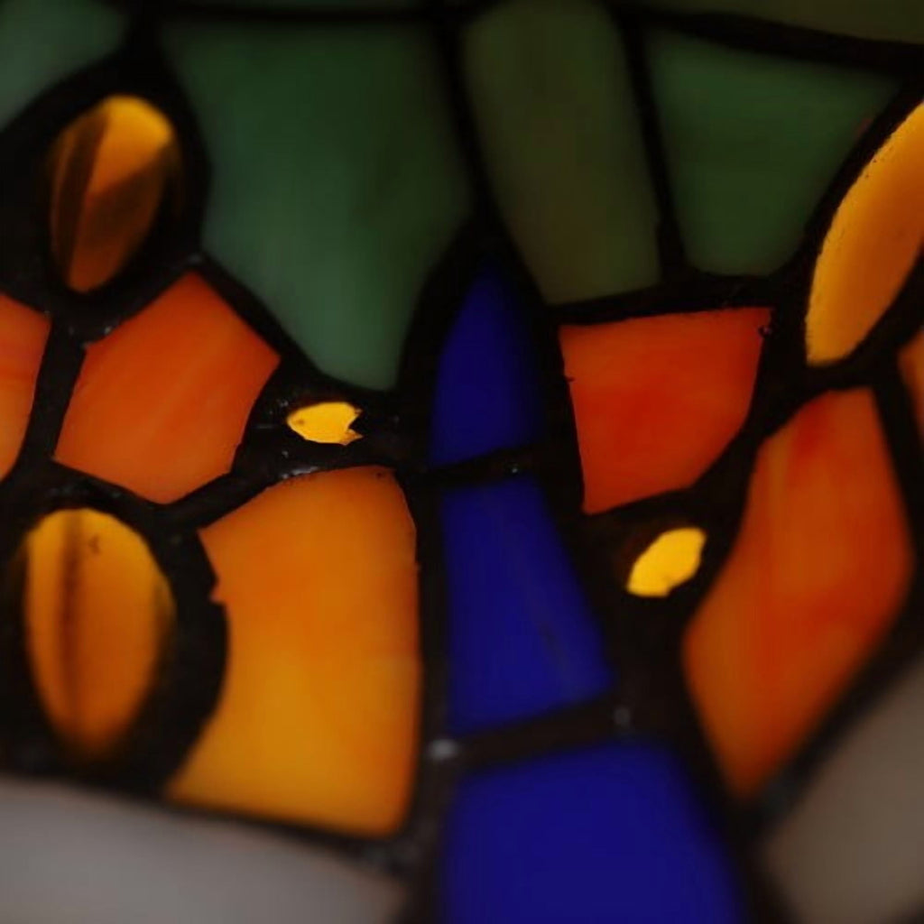 Wall Sconce Lamp Tiffany Vanity Light Fixtures Stained Glass Lampshade 3-Light 110-240V 60W 60*12cm for Kitchens, Hallways, Cafes