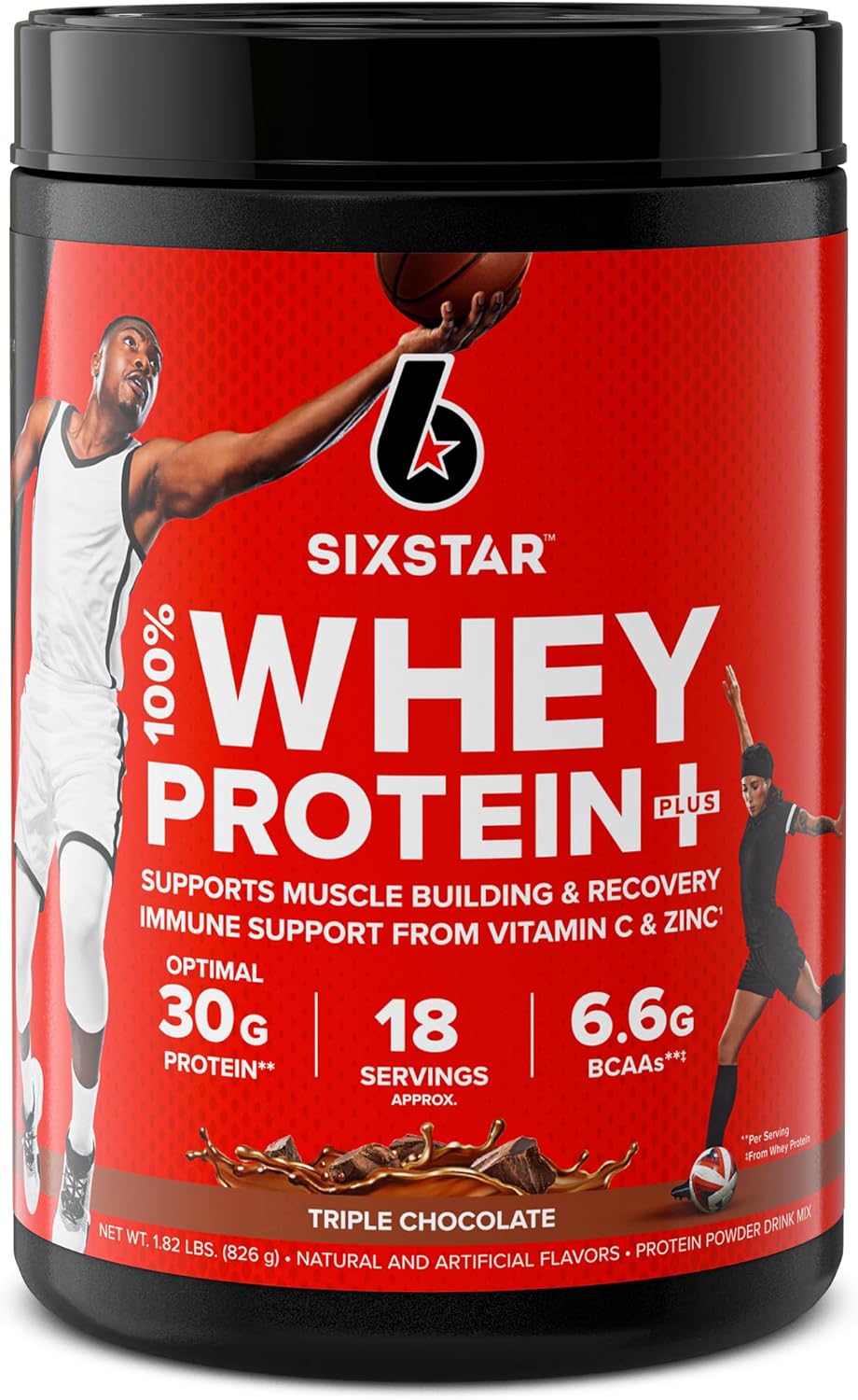 Six Star Elite Series 100% Whey Protein Plus Triple Chocolate 1.8lbs US & Elite Series 100% Whey Protein Plus Vanilla Cream 1.8lbs US