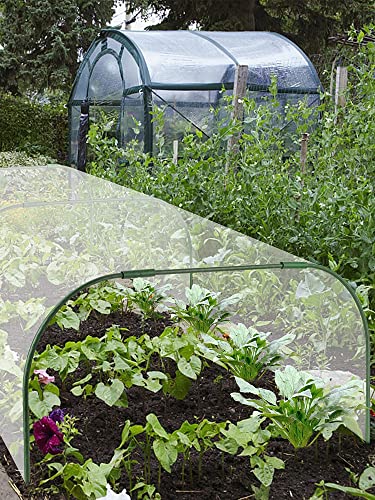 Greenhouse Hoops Grow Tunnel，for Raised Garden Beds, Greenhouse Kit，DIY Plant Support Garden Stakes for Row Cover，Reuseable Gardening Supplies for Plants Vegetables