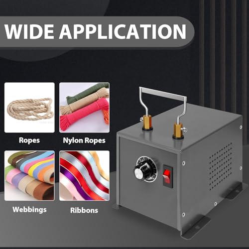 Electric Rope Cutter Hot Knife Thermal Cutting Tool for Fabric Nylon Webbing Belting Ribbon - Seatld Hot Wire Cutting Tool (60W Seat-type rope cutter with fan)