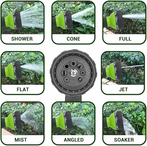 100FT Stainless Steel Garden Hose - Heavy Duty, Kink & Tangle Free, Bite Proof, Puncture Resistant with Connectors - Ideal for Outdoor Watering & Cleaning