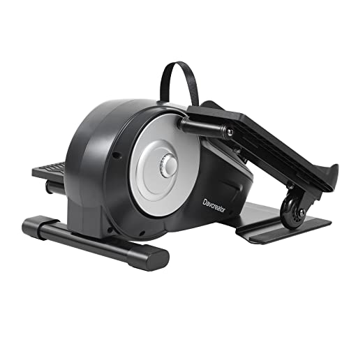 Davcreator Under Desk Bike Pedal Exerciser, Foot Peddler Exerciser with Magnetic Adjustable Resistance, Sitting Mini Exercise Bike for Home Workout, Office