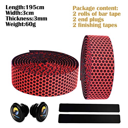Camouflage Series Comfort Gel Road Bike Handlebar Tape Bike Bar Tape with Reflective Bar Plugs