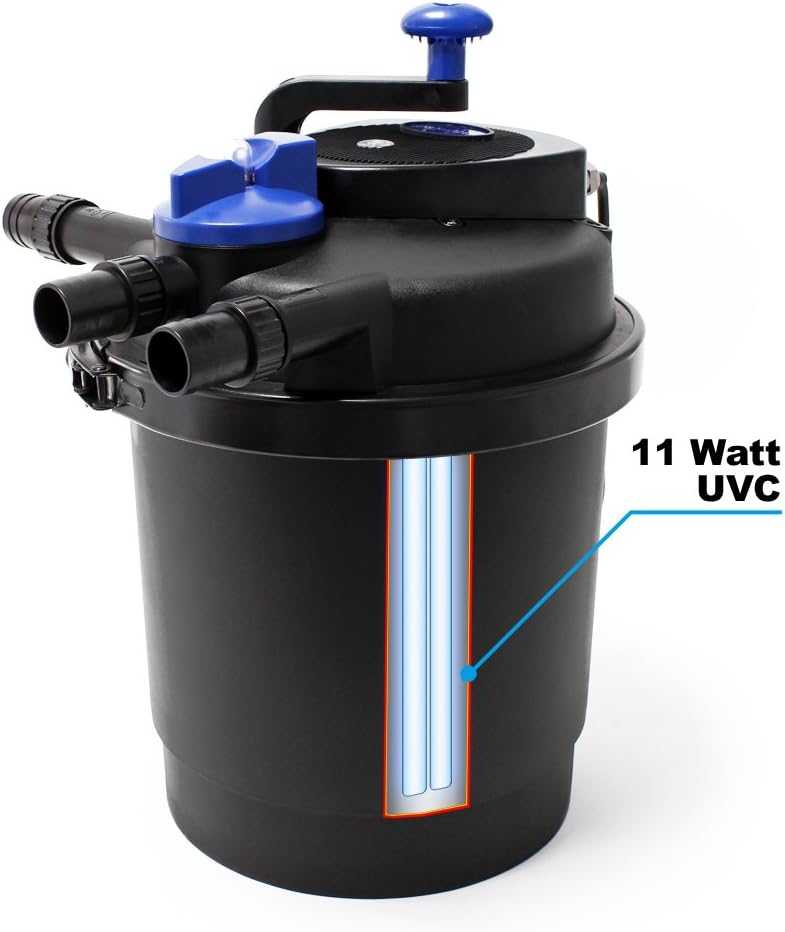 SUN CPF-2500 Grech Pond Bio Pressure Filter, UVC Upto 1600 gal, 13W