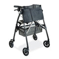 Stander Wonder Rollator Plus Short, Lightweight Junior Folding Walker for Seniors and Adults, Travel EZ Fold-N-Go Rollator, Petite Walker with Wheels and Seat, Cobalt Blue