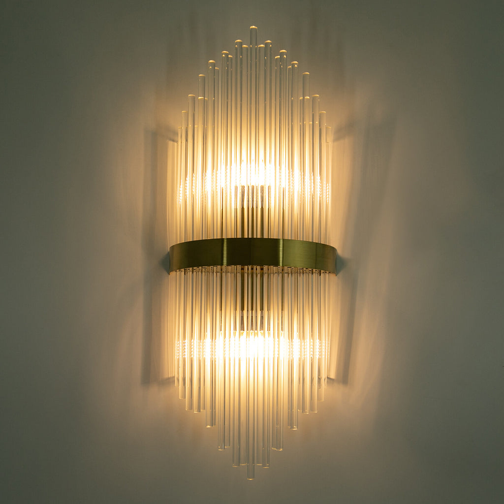 Modern Wall Mount Lamp Fixtures Hotel Restaurant Household Simple Crystal Light  110V 40W 21.25*9.05 in for The Kitchen, Hallway, Living Room