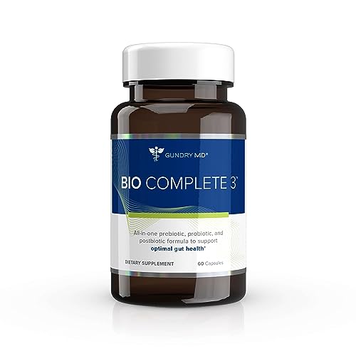 Gundry MD® Bio Complete 3 - Prebiotic, Probiotic, Postbiotic to Support Optimal Gut Health, 30 Day Supply (New Formula)