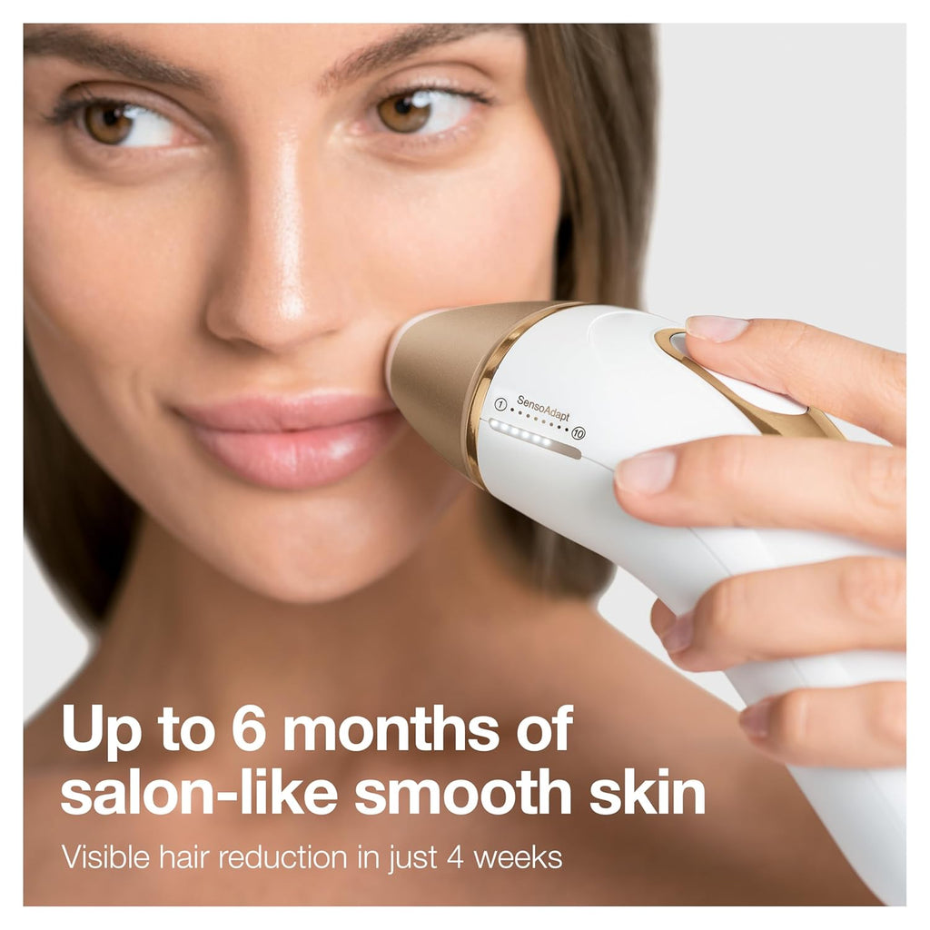 Braun IPL Long-lasting Laser Hair Removal Device for Women & Men, Silk Expert Pro5 PL5157, Safe & Virtually Painless Alternative to Salon Laser Hair Removal, Full Body, With Venus Razor & Luxury Case