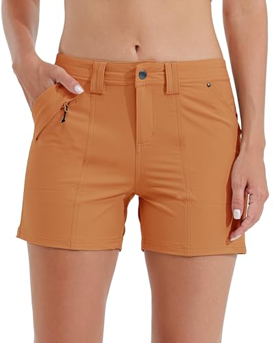 Willit Women's Golf Hiking Shorts Quick Dry Athletic Casual Summer Shorts with Pockets Water Resistant 4.5 in