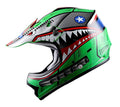 WOW Youth Kids Motocross BMX MX ATV Dirt Bike Moutain Helmet Storm Black