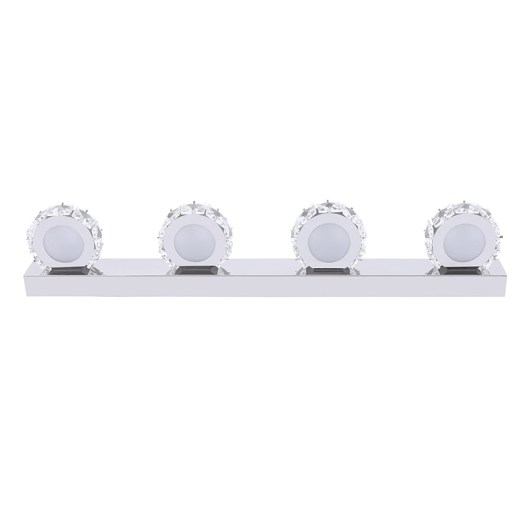 Modern LED Crystal Mirror Light Front Wall Lamp Bathroom Vanity Light Fixture for Bathroom, Mirror-front