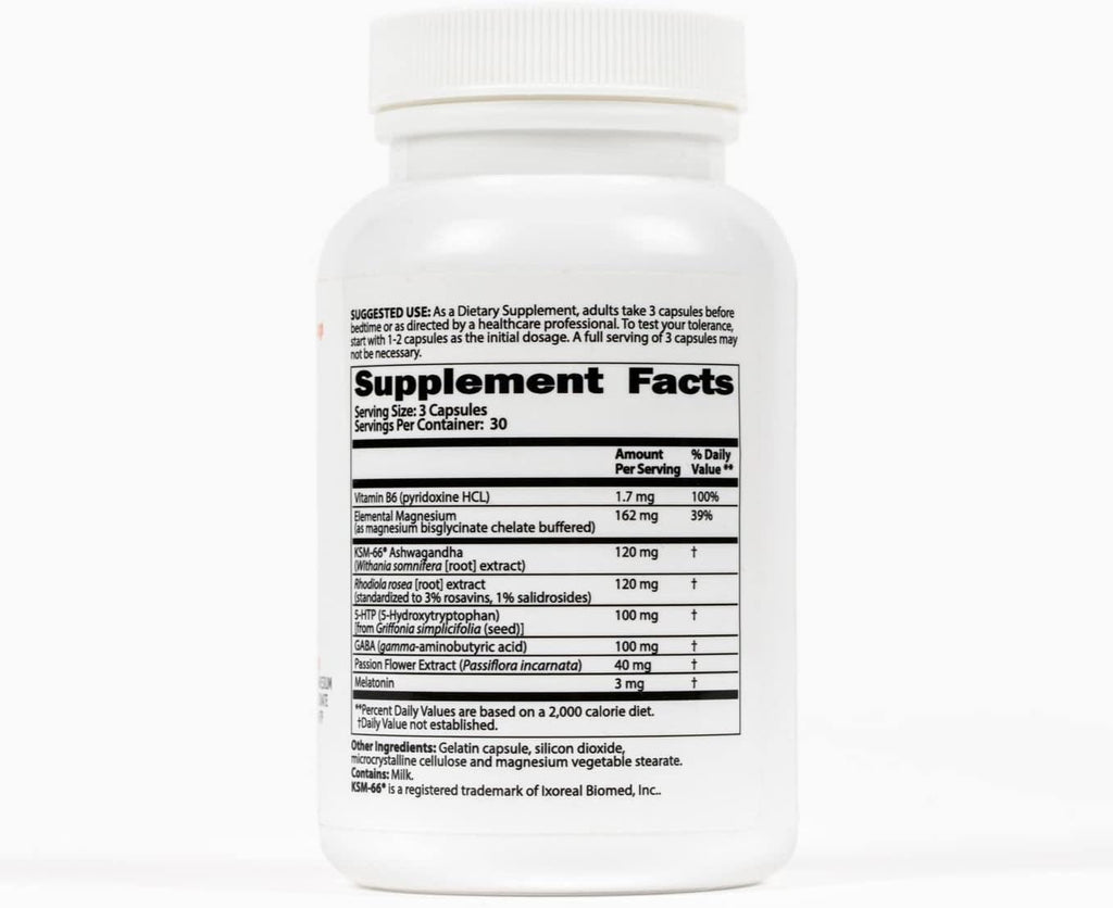 SaltWrap Mag R&R - Nighttime Muscle Cramps Support, Natural Sleep Support for Adults with Magnesium Glycinate for Muscle Spasm and Leg Cramps Relief, 90 Capsules