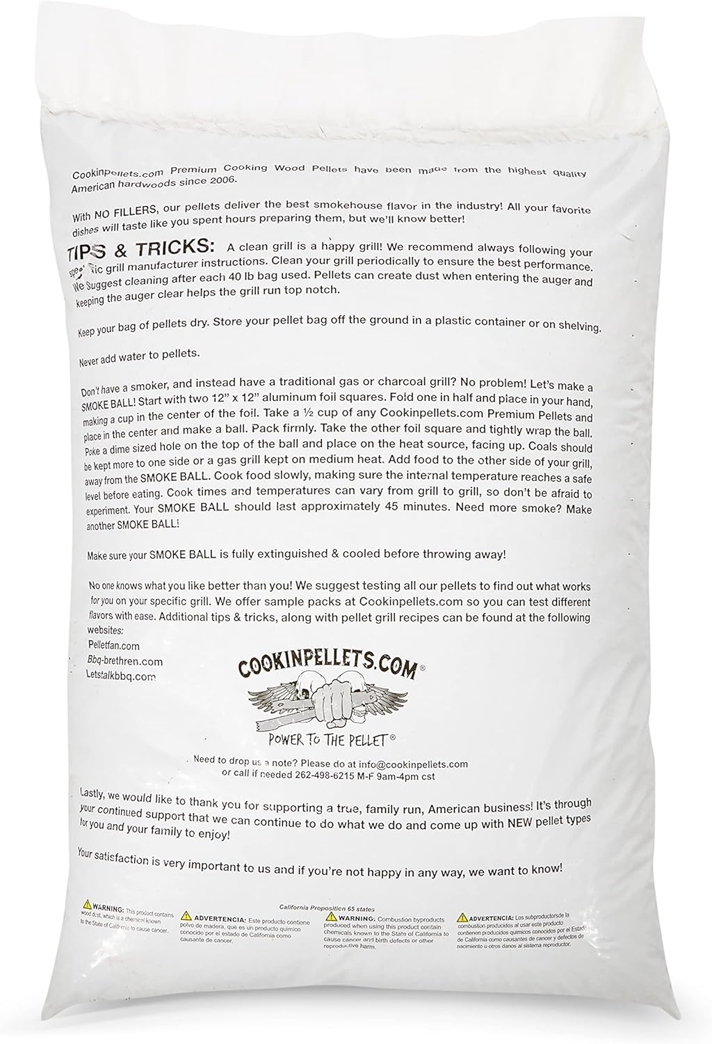 CookinPellets Premium Hickory Grill Smoker Smoking Wood Pellets and Perfect Mix Hickory Cherry, Hard Maple, Apple Wood Pellets, 40 Pound