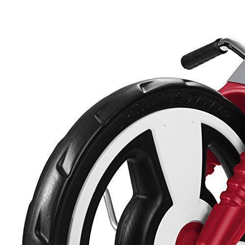Radio Flyer Deluxe Big Flyer 16 Inch Big Front Wheel Chopper Style Tricycle with Adjustable Seat Recommended for Ages 3 to 7, Red