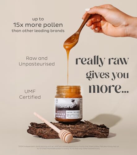 Steens Manuka Honey - MGO 830+ - Pure & Raw 100% Certified UMF 20+ Manuka Honey - Bottled and Sealed in New Zealand - 17.6 oz Jar