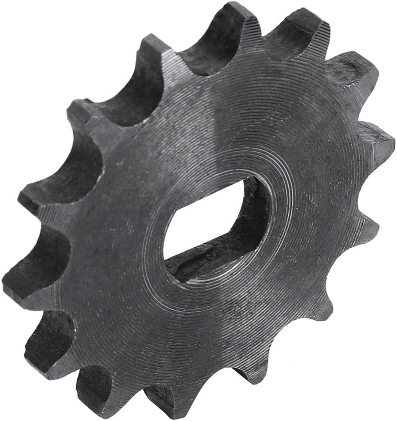 Qiilu 25H Sprocket Bike Sprocket and Chain 14 Tooth Sprocket Gear 428 Metal Chain Sprocket for Electric Scooter 12X17Mm