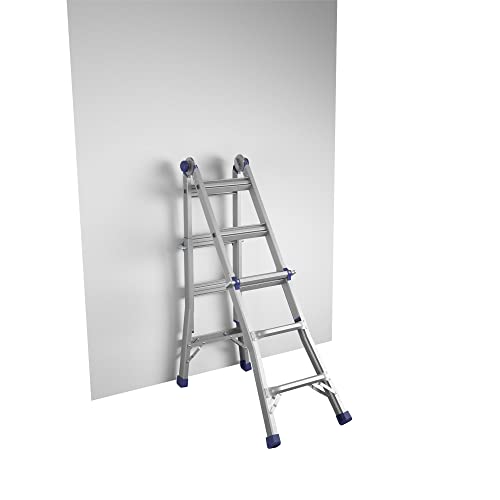 COSCO 18 ft Reach Height Aluminum Multi-Position Ladder, 300 lb. Load Capacity Type IA Duty Rating