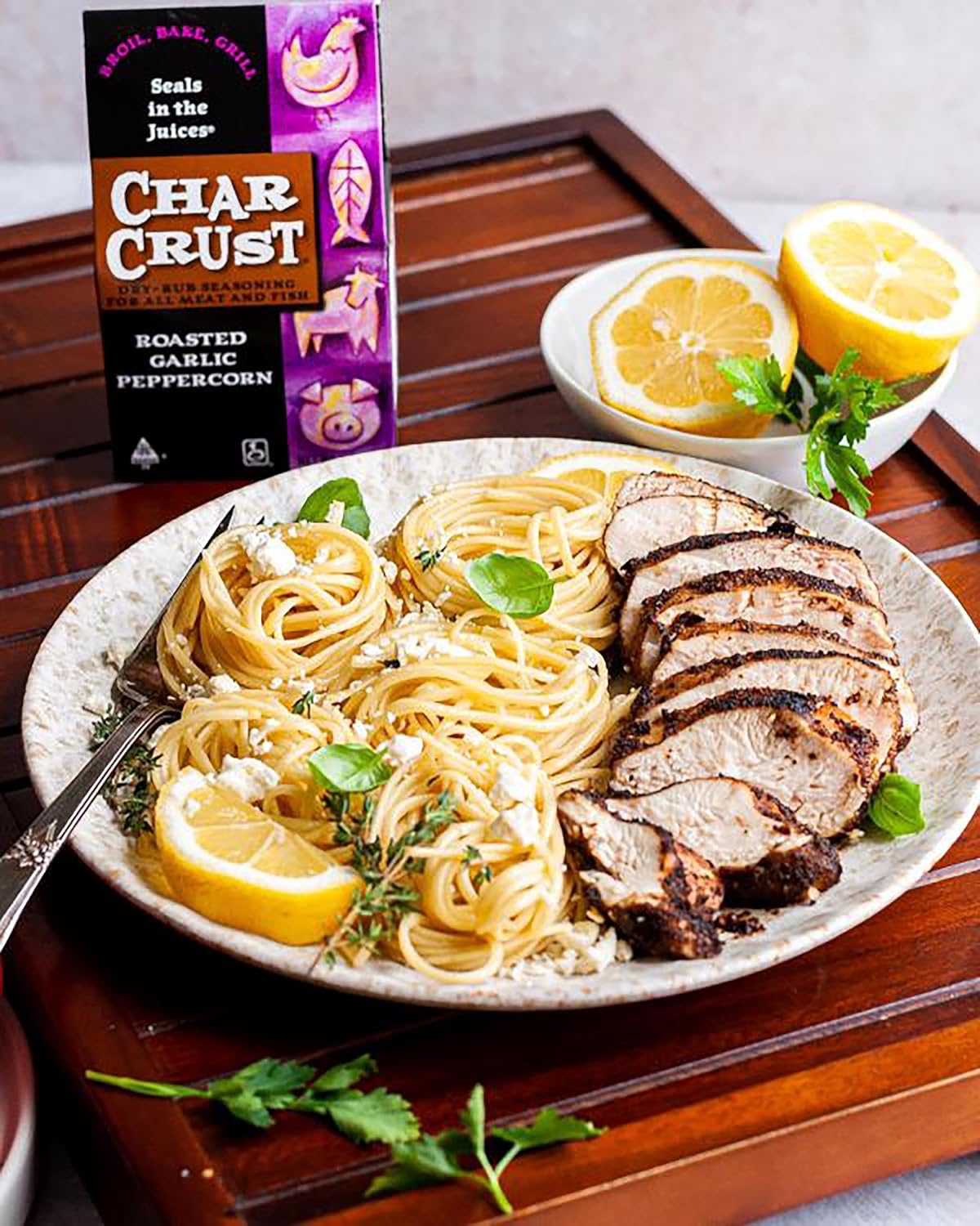 Char Crust Dry-Rub Seasoning, Roasted Garlic Peppercorn, 4-Ounce Boxes (Pack of 6)
