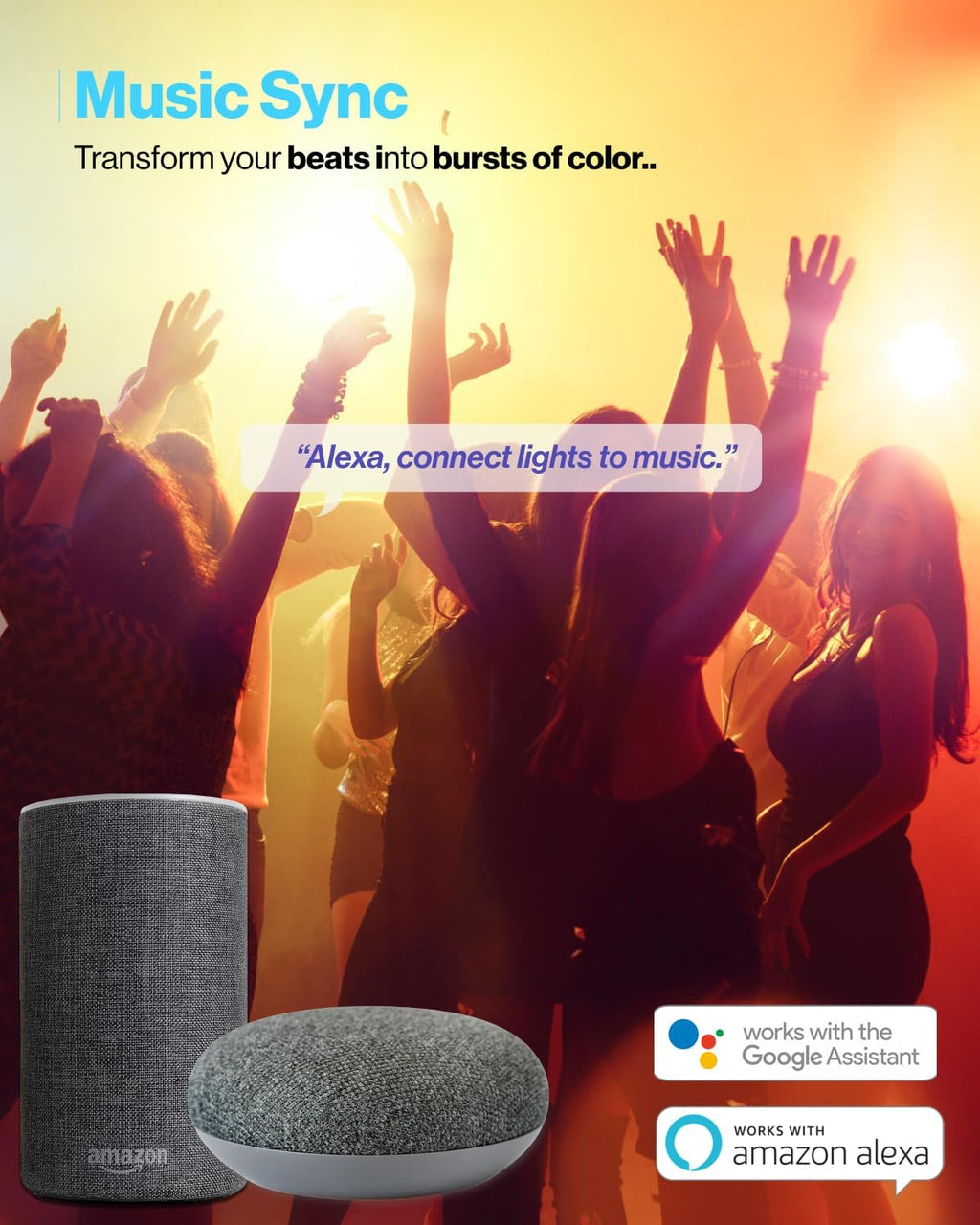 Sunco Lighting BR30 Alexa Smart Flood Light Bulb, Color Changing LED Recessed WiFi Bulb 8W, RGB CW, Dimmable, 650 LM, Compatible with Alexa & Google Assistant, E26 Base, No Hub Required, 10 Pack