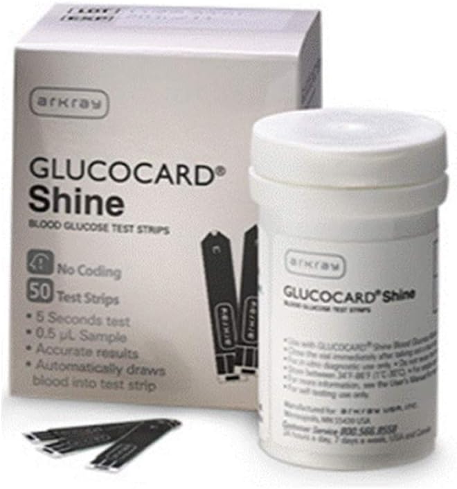 Arkray Glucocard Shine 100 Test Strips for Glucose Monitor
