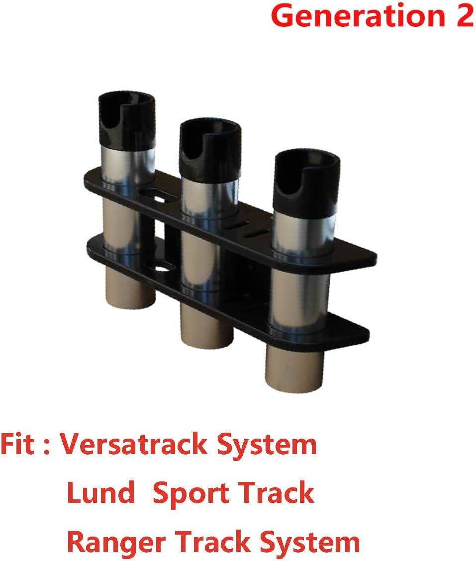 Brocraft Brocraft 3 Rods Storage for 90 Degree Boat Track System/Lund Sport Track Rod Holder /Versatrack Track Rod Holder