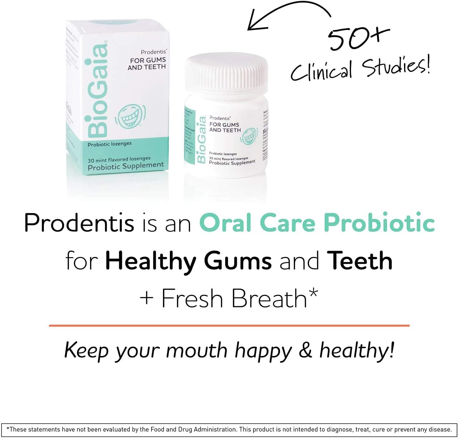BioGaia Prodentis 3-Pack Bundle | Dental Probiotics for Teeth and Gums | Promotes Good Oral Health & Gut Health Too | Oral Probiotics | Mint-flavored Lozenges