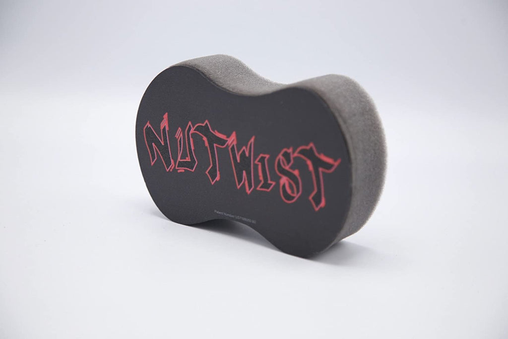 NuTwist Dread Twist Hair Sponge for Curls Black Men, Coils, and Twists - Hair Twisting Sponge Barber's Curling Care Brushes for Afro Curly Freeform Dreads, Curls Small Holes, Black