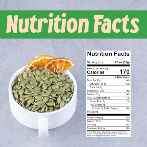 Sincerely Nuts Shelled Pepitas Pumpkin Seeds Salted (3 lb bag) | Delicious Nutrient Dense Low Carb Snack | High in Magnesium & Manganese Minerals |Gluten Free | Kosher |Great for Cooking
