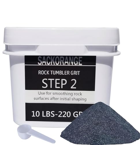 10 LBS Step-1 Rock Tumbler Grit -COARSE 60 Grit Tumbler Silicon Carbide Abrasive, Rock Polishing Grit Media, Works with Any Rock Tumbler, Rock Polisher, Stone Polisher - 10 Pounds