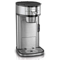 Hamilton Beach The Scoop Single Serve Coffee Maker & Fast Grounds Brewer, Brews in Minutes, 8-14oz. Cups, Stainless Steel