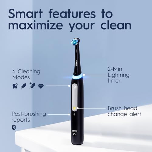 Oral-B iO Series 4 Electric Toothbrush with (1) Brush Head, Rechargeable (Lavender)