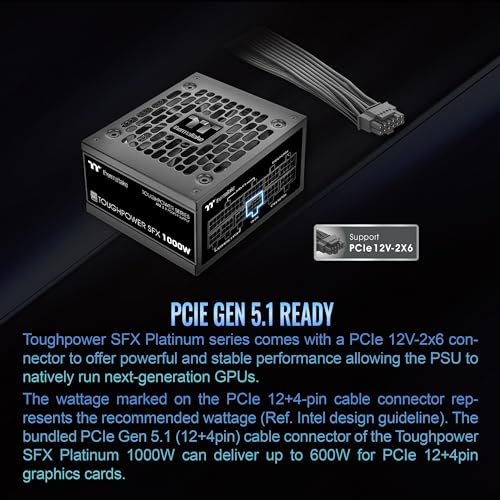 Thermaltake Smart 500W 80+ White Certified PSU, Continuous Power with 120mm Ultra Quiet Cooling Fan, ATX 12V V2.3/EPS 12V Active PFC Power Supply PS-SPD-0500NPCWUS-W