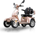 800W Heavy Duty 4 Wheel Mobility Scooters for Seniors & Adults 500lbs Capacity, Powered Mobility Scooters with 3-Speed Control & USB Charger Port, Under Seat Storage, Rose