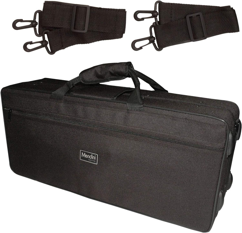 Mendini By Cecilio Alto Saxophone - E Flat Saxophones w/Case, Mouthpiece, Stand, Reeds & Cloths