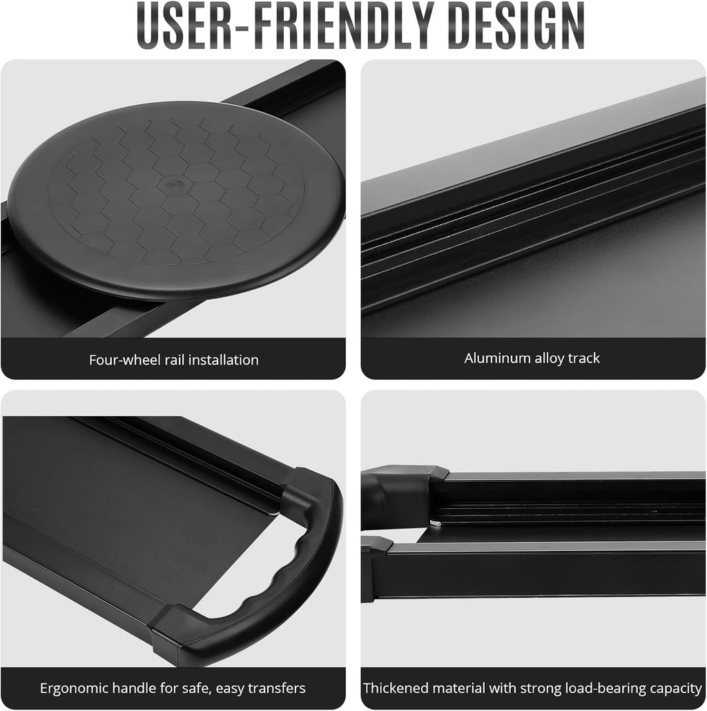 Transfer Board 35"*12"- Patient Slide Assist Device, Slide Board, Sliding Board to Wheelchair Transfer,Transfer Disc for Elderly, Easy Transfer from Wheelchair to Bed, Toilet, Tub, Car.