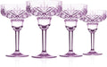 Godinger Margarita Glass, Champagne Glass, Coupe Glass, Drinking Glass, Acrylic Glass, Set of 4, Purple