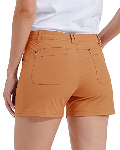 Willit Women's Golf Hiking Shorts Quick Dry Athletic Casual Summer Shorts with Pockets Water Resistant 4.5 in