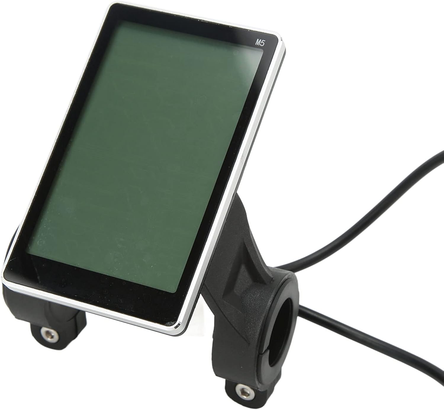Electric Bike LCD Display Screen, 5 Pin 24V 36V 48V 60V Universal Waterproof Electric LCD Display Control Panel for 31.8 22.2mm Electric Bikes