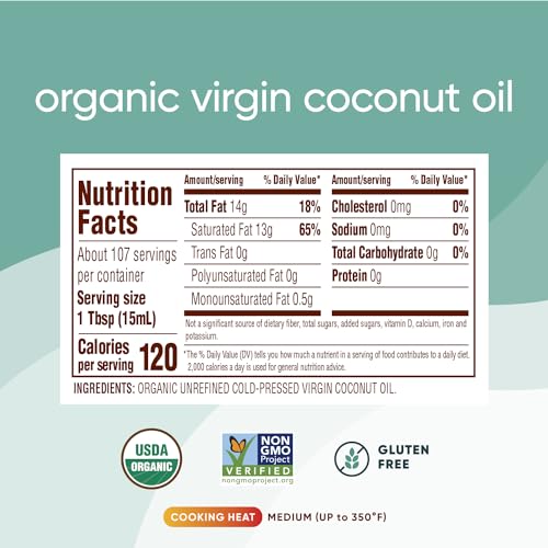 Nutiva Organic, Unrefined, Virgin Coconut Oil, 54-ounce